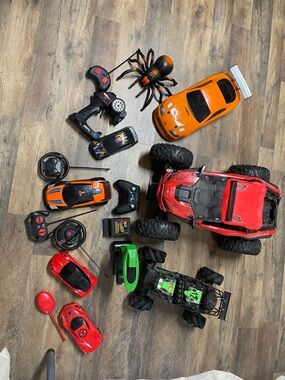 Assorted Kids Remote Control Cars - Red, Orange, Green